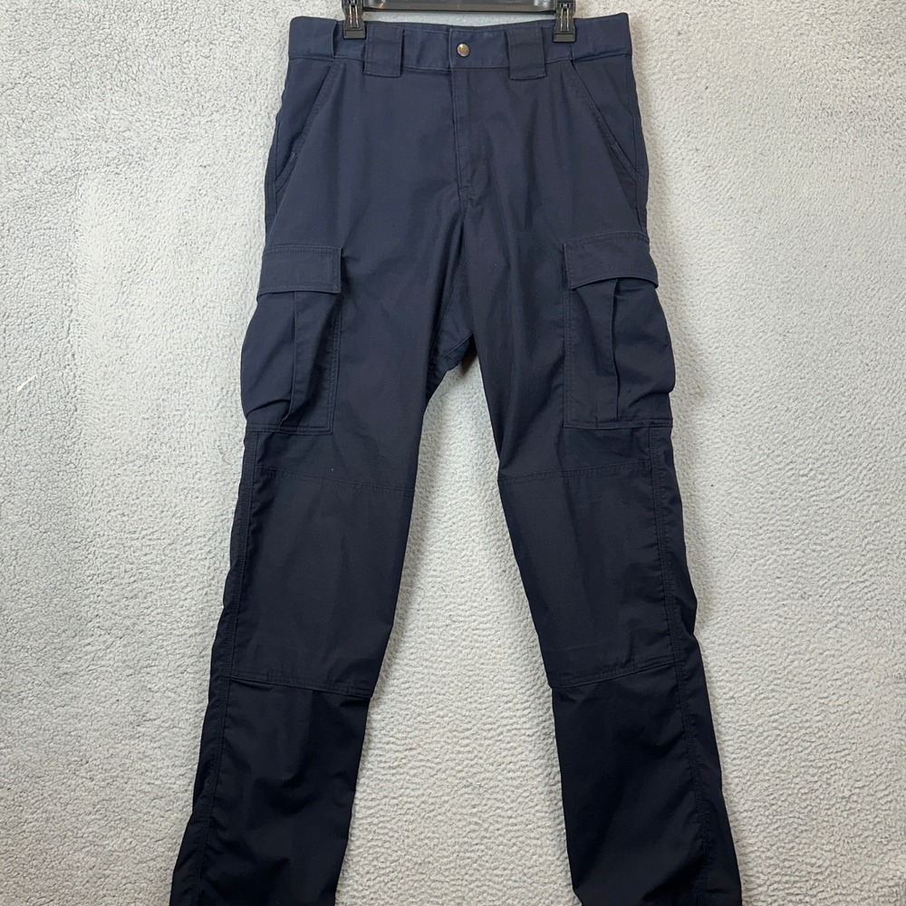5.11 Tactical Pants Mens 34X36 Ripstop Blue Cargo Utility Military Workwear EUC